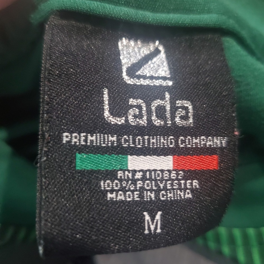 Lada Mexico National Team Soccer Jersey Mens Medium Green Red Geometric Shirt - Picture 4 of 9